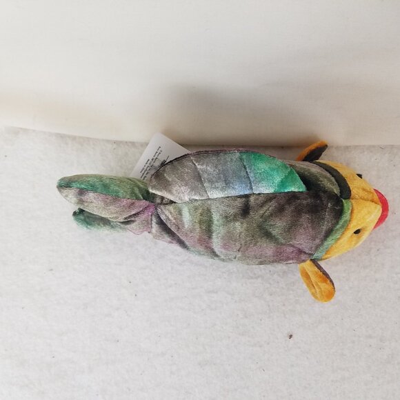 Fish Russ Berrie PUCKERS #6852 Bean Bag Plush Multicolor 10" march 20 1997 birth - Picture 7 of 13